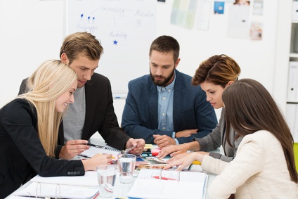 Verlagsgruppe bei der Arbeit